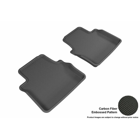 U-Ace 3D Maxpider Second Row Custom Fit Kagu Black Floor Mat for 2014-2015 Cadillac CTS Models L1CD01021509
